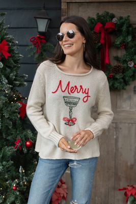 MERRY COCKTAIL CREW CHUNKY-HALF MOON/RED/KALE