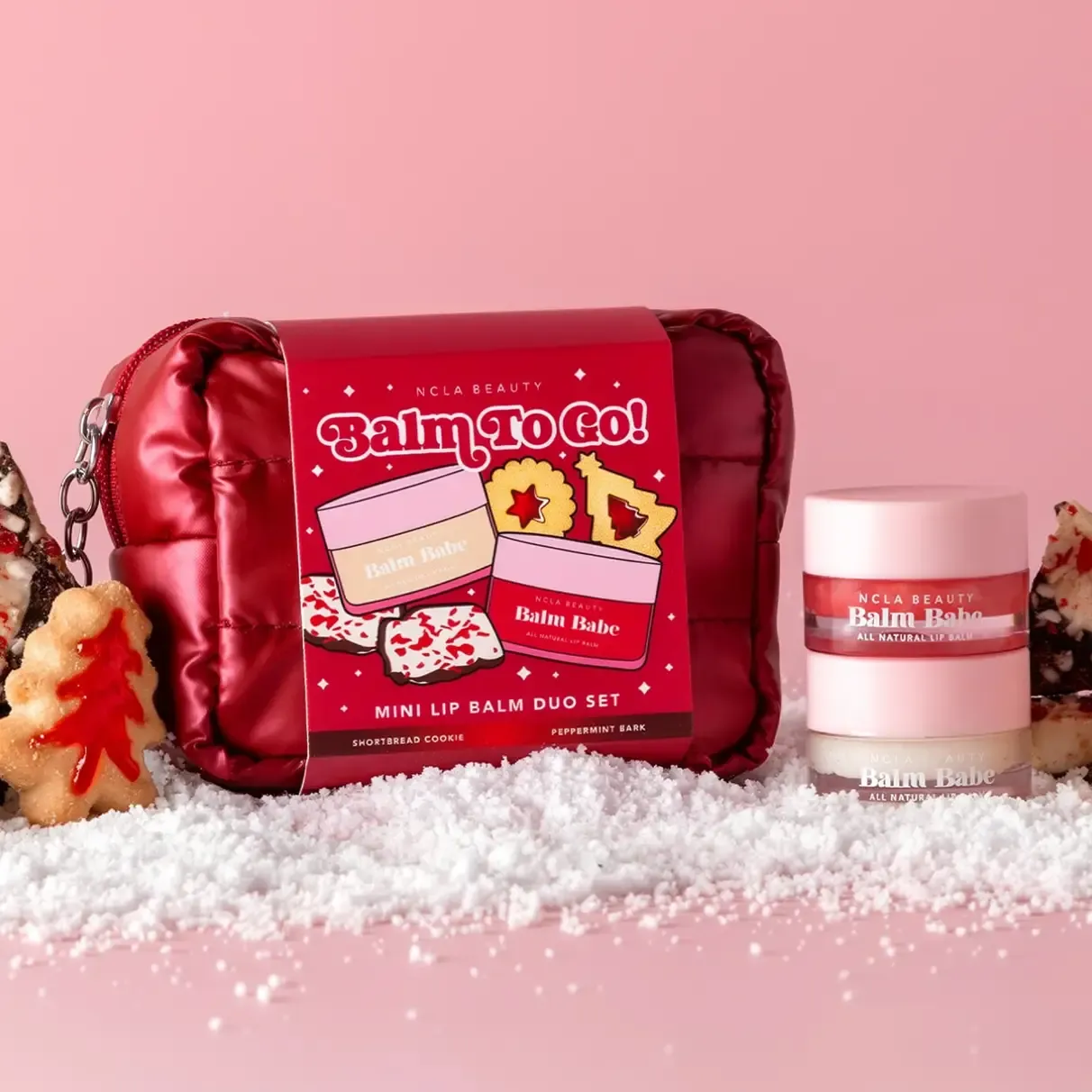 Mini Balms To Go! Keychain Set - Shortbread/Peppermint Bark