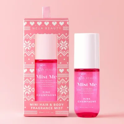 Mini Mist Me Pink Champagne Hair &amp; Body Shimmer Mist