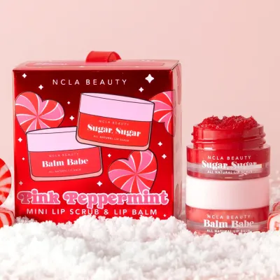Ornament Mini - Pink Peppermint Lip Scrub + Balm Set
