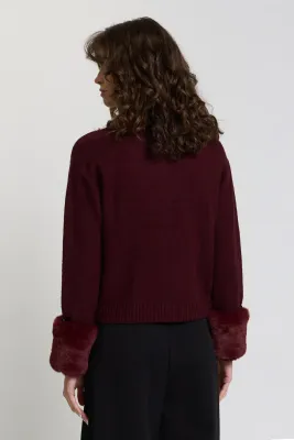 Lennox Fur Cuff Cardi