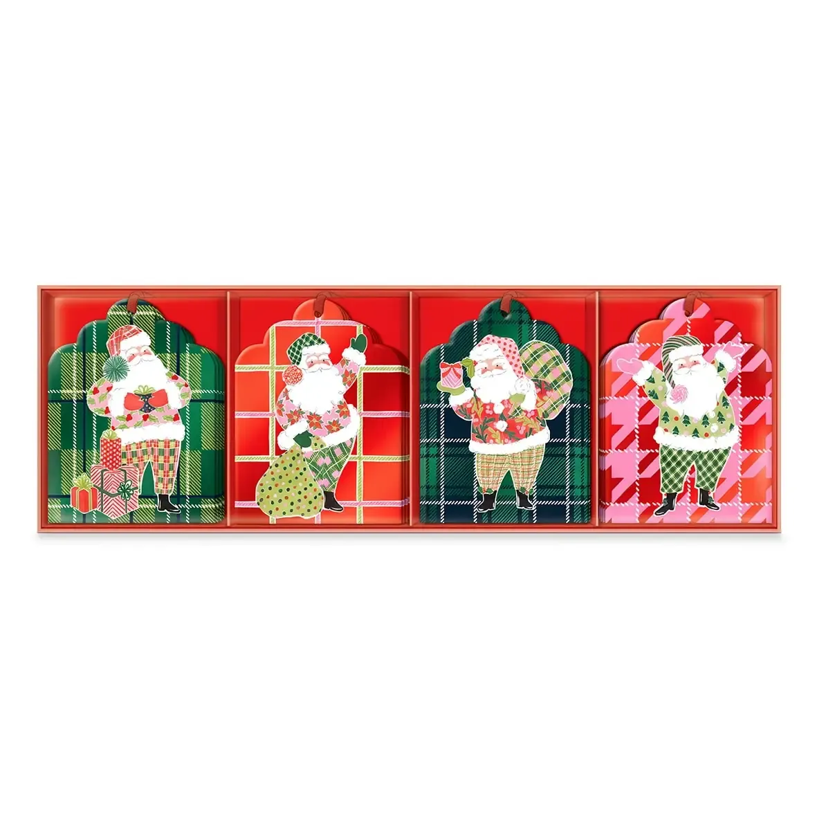 Jolly Santa Gift Tag- Set of 16