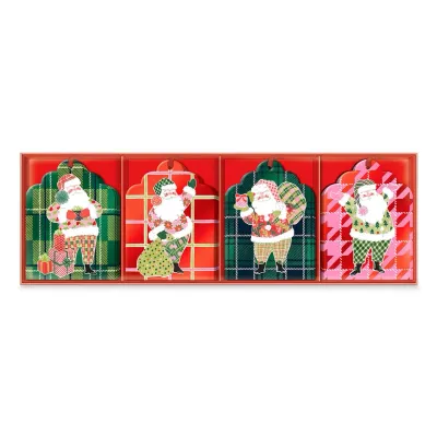 Jolly Santa Gift Tag- Set of 16