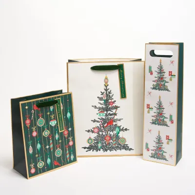 Vintage Ornaments Vertical Gift Bag