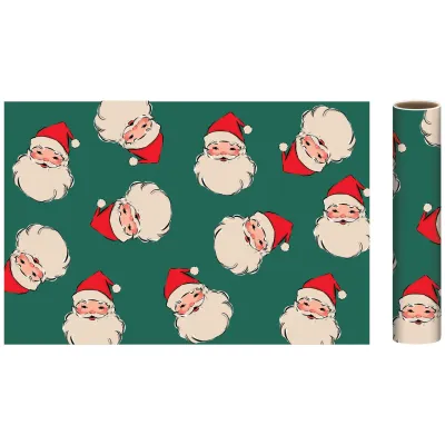 Retro Santa Premium Gift Wrap