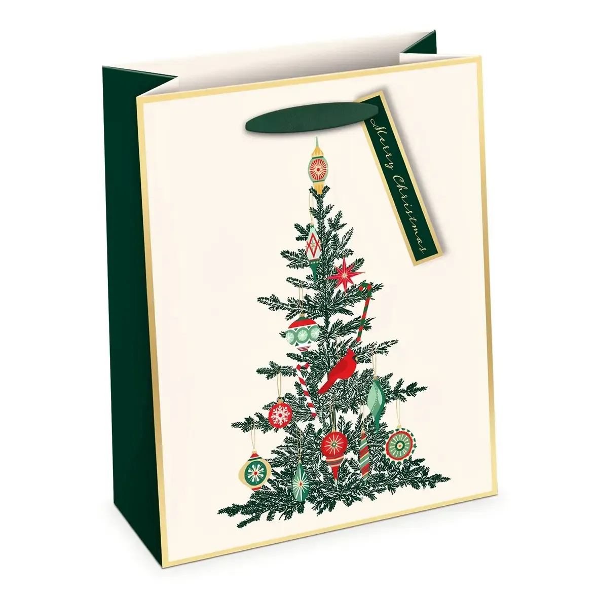 Vintage Tree Premium Large Vertical Gift Bag