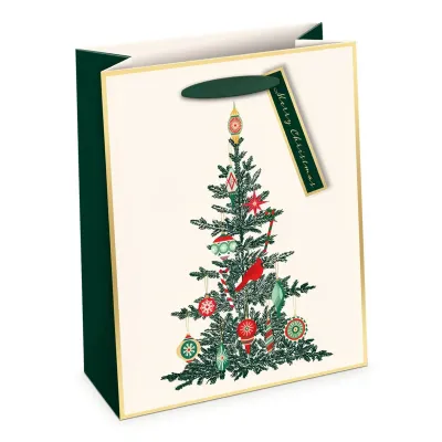 Vintage Tree Premium Large Vertical Gift Bag