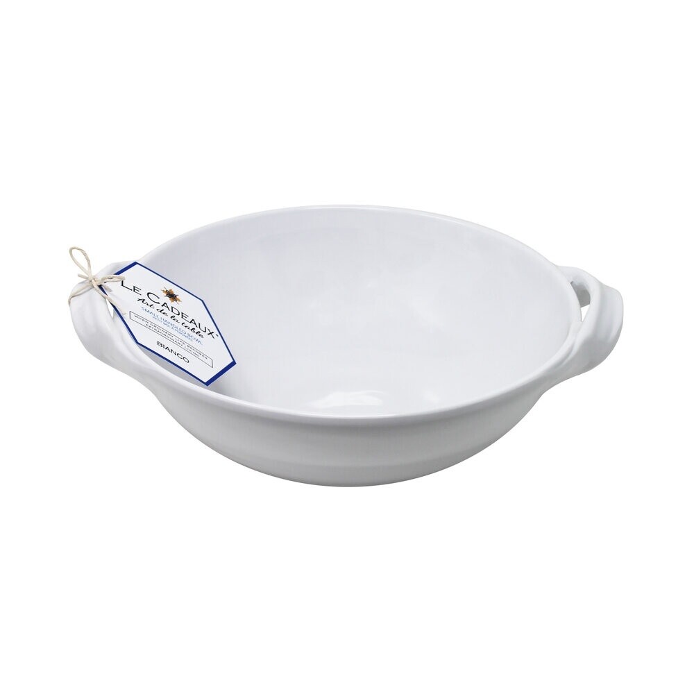 Le Cadeaux Bianco Sm. 2 Handle Bowl