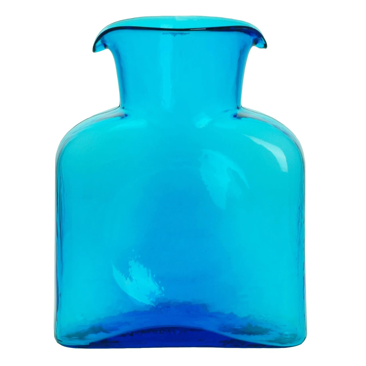 Blenko Straight Optic Water Bottle Turquoise 384S-25