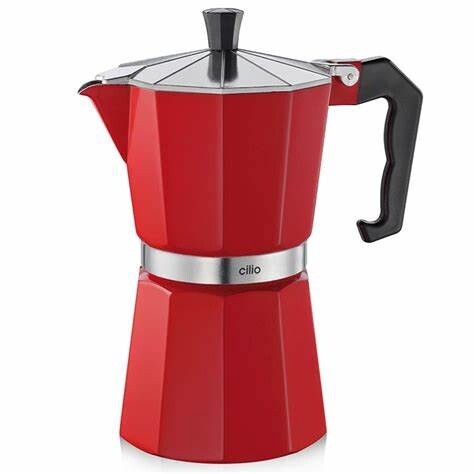 Cilio Classico Red Espresso Pot