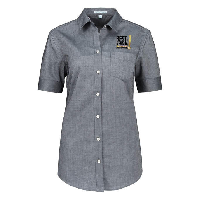 Women&#39;s Short Sleeve Oxford Shirt