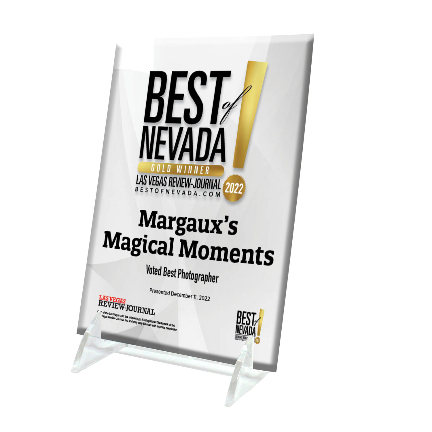 Crystal Keepsake Plaque