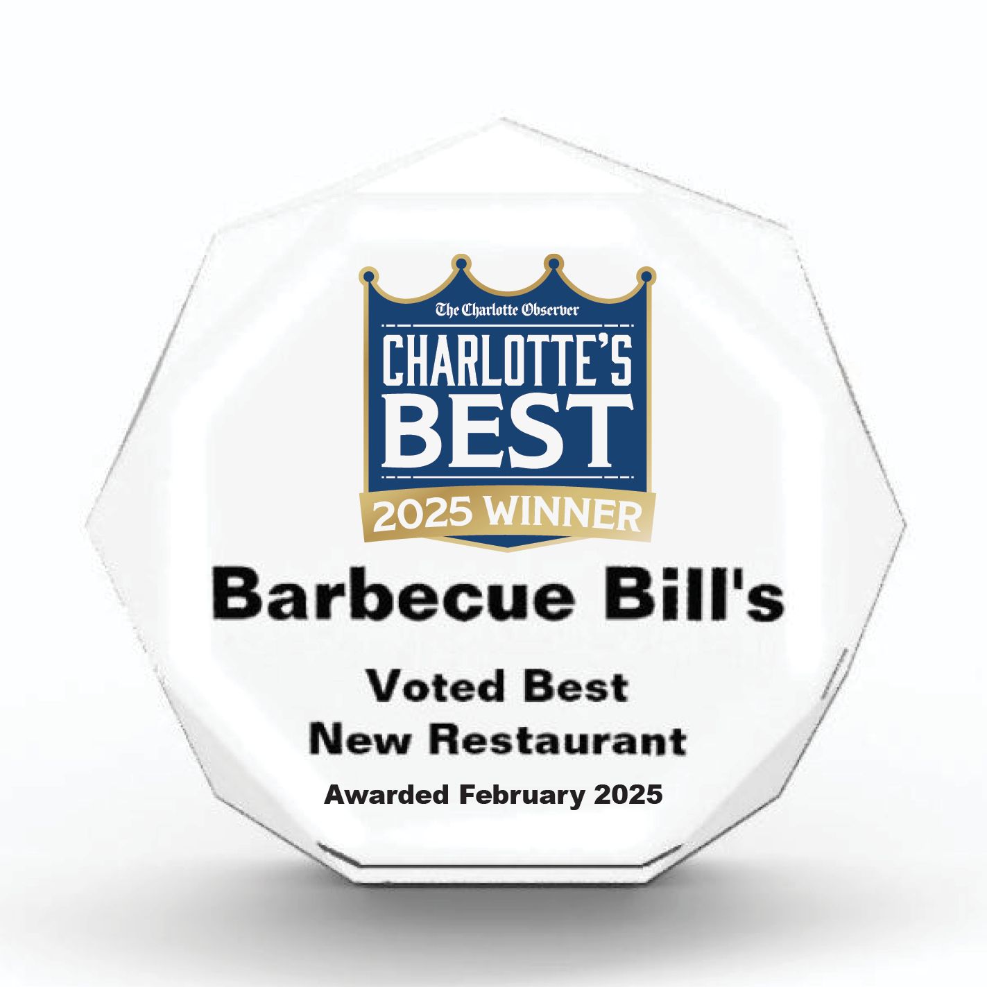 Acrylic Winner's Award - Opaque Octagon