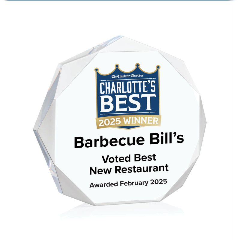 Acrylic Winner's Award - Clear Octagon