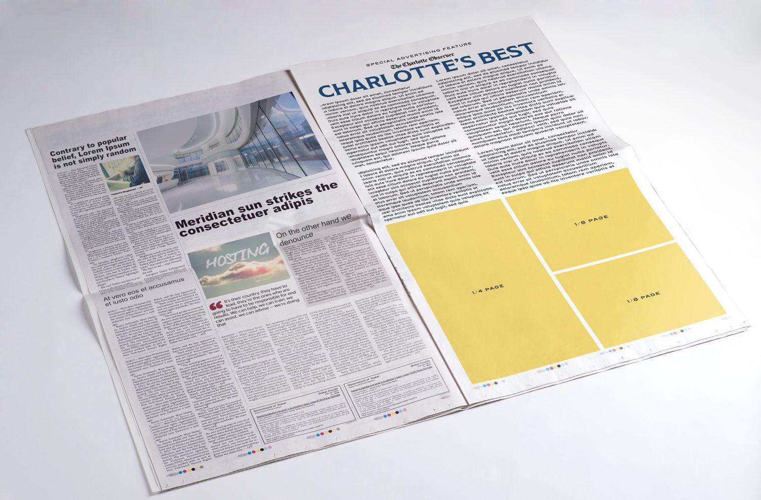 The Charlotte Observer Promo Pages - Half Page