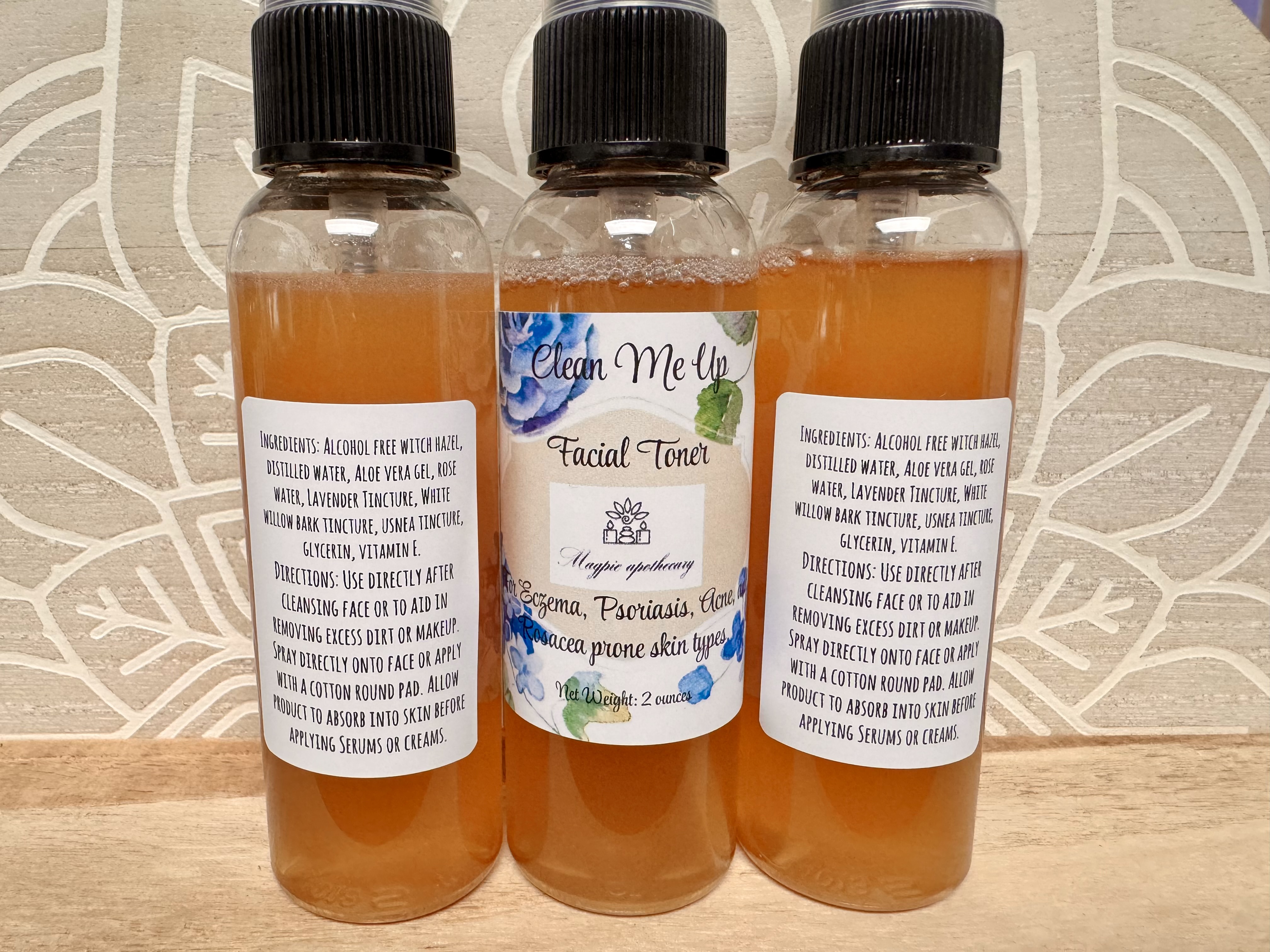 “Clean Me Up” Facial Toner