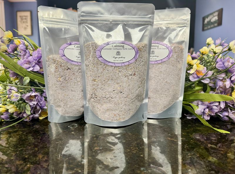 Calming Bath Salts- Lavender Oatmeal