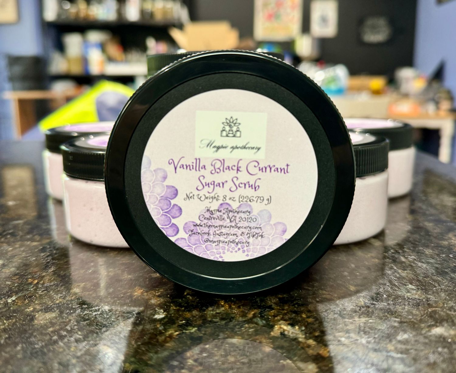 Vanilla Black Currant Sugar Scrub