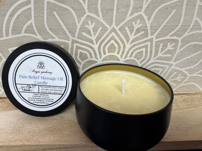Pain Relief Massage Oil Candle