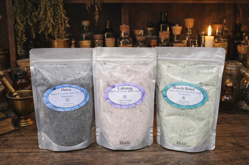Detox Bath Salts- Activated Charcoal