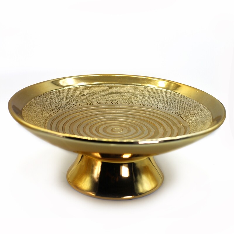 CENTRO DE MESA 28CM  DORADO