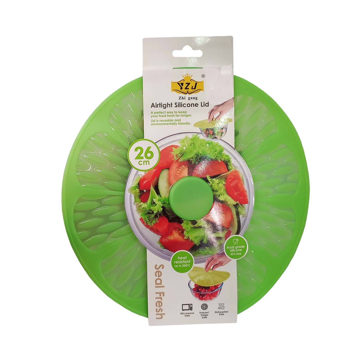 TAPA DE SILICONA MULTIUSO VERDE 26CM