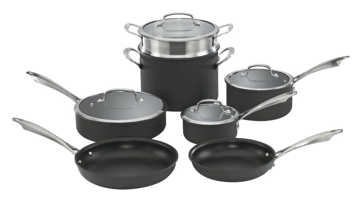 JUEGO DE OLLAS CUISINART 11PCS NEGRA