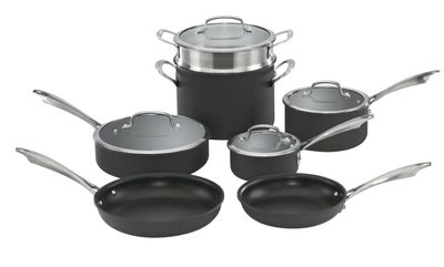 JUEGO DE OLLAS CUISINART 11PCS NEGRA