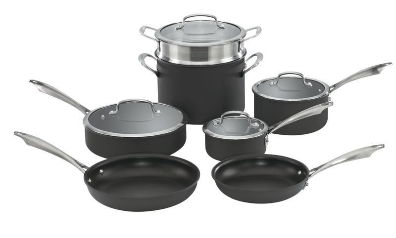 JUEGO DE OLLAS CUISINART 11PCS NEGRA