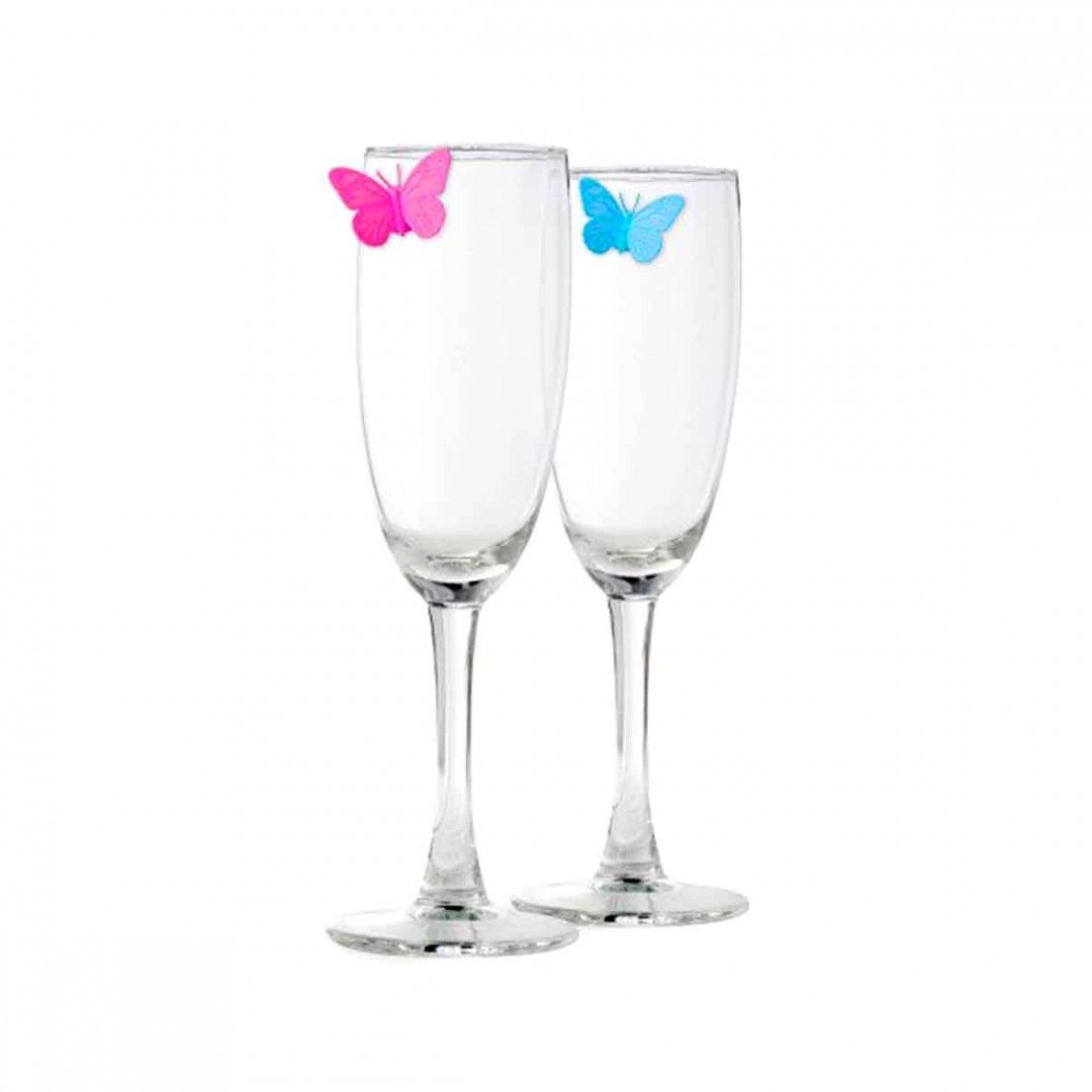 MARCADOR DE COPAS MARIPOSA 6PZS 