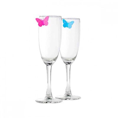 MARCADOR DE COPAS MARIPOSA 6PZS 