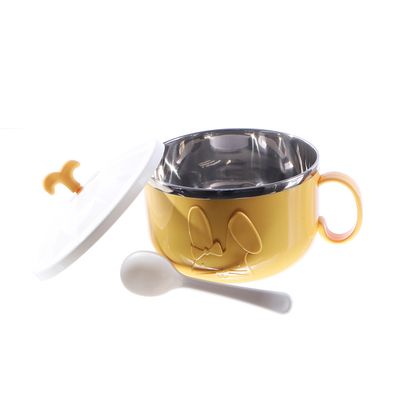 MARMITA CON TAPA DE PLASTICO Y CUCHARA 650ML 