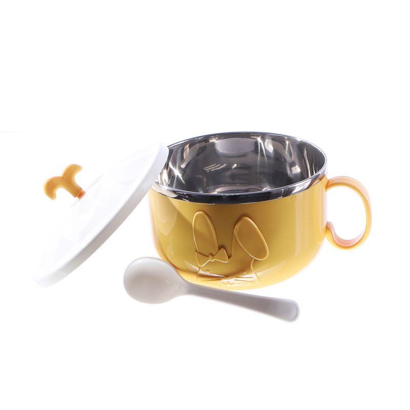 MARMITA CON TAPA DE PLASTICO Y CUCHARA 650ML 