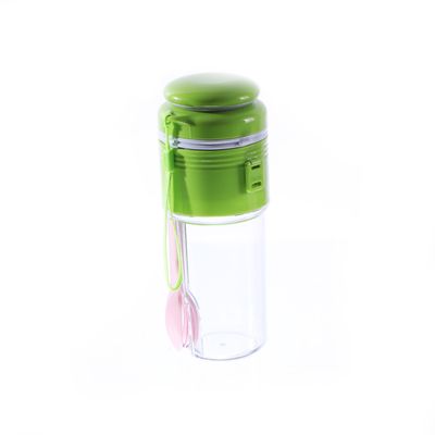 ENSALADERA DE PLASTICO EN ESPIRAL CON PINZA 425ML 