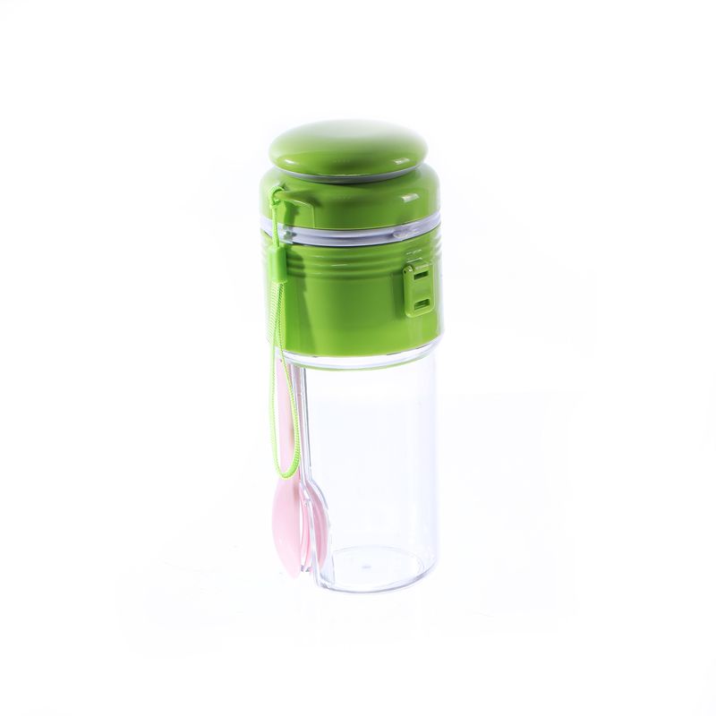 ENSALADERA DE PLASTICO EN ESPIRAL CON PINZA 425ML 
