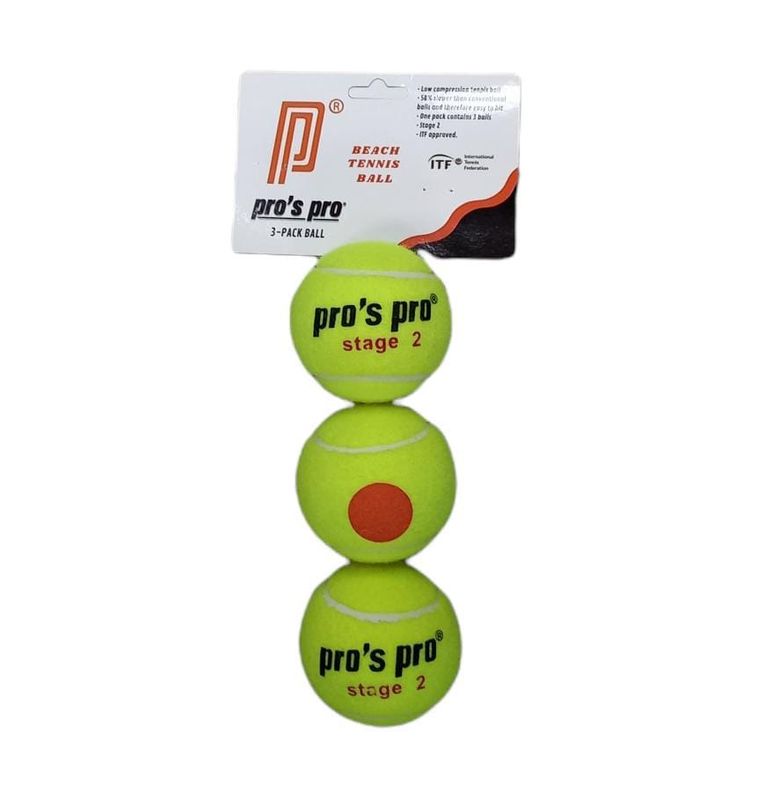 PELOTA DE BEACH TENNIS PROS PRO SATGE 2 ITF