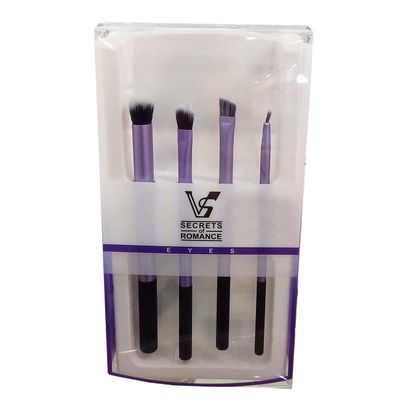 KIT BROCHA MILANI P/OJOS 4 UNID LILA