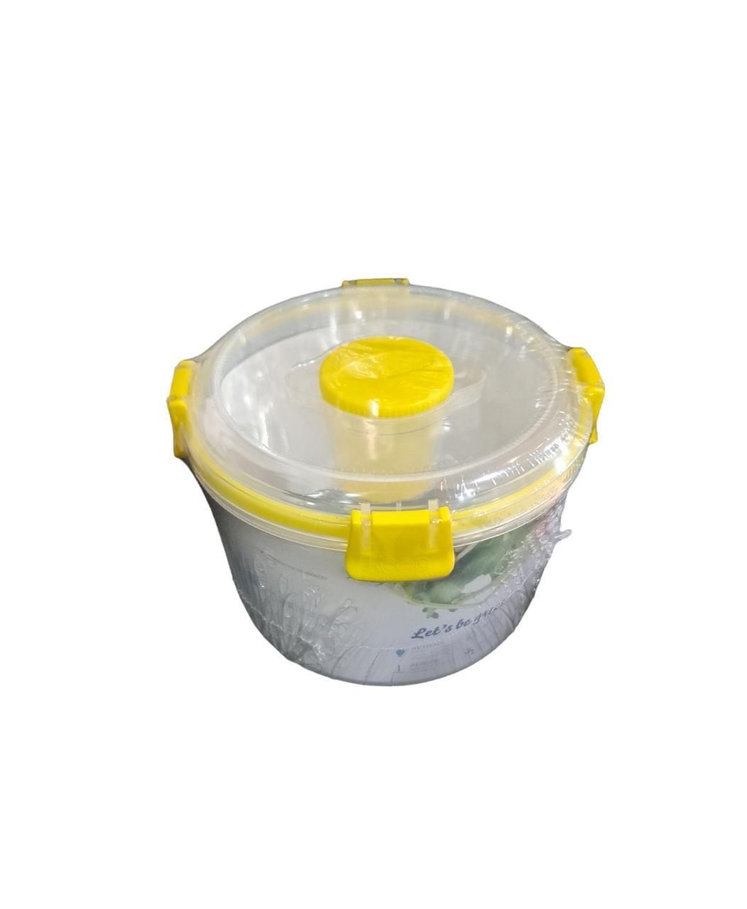 TAPPER DE PLASTICO REDONDO KEEP VERDE LIMON 1600ML 