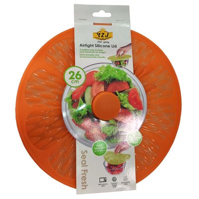 TAPA DE SILICONA MULTIUSO NARANJA 26CM
