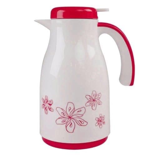 TERMO BLANCO CON FLOR 1LT COLORES VARIOS 