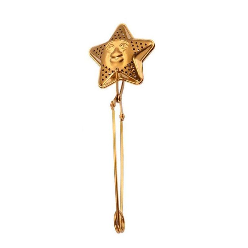 INFUSOR PARA TE DE INOX ESTRELLA DORADO