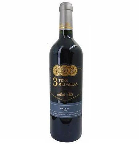 VINO SANTA RITA 3 MEDALLAS MALBEC 750ML