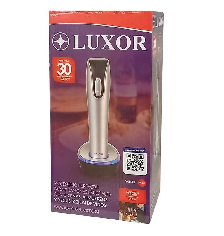 ABRIDOR ELÉCTRICO DE VINO LUXOR LX-36H BIVOLT