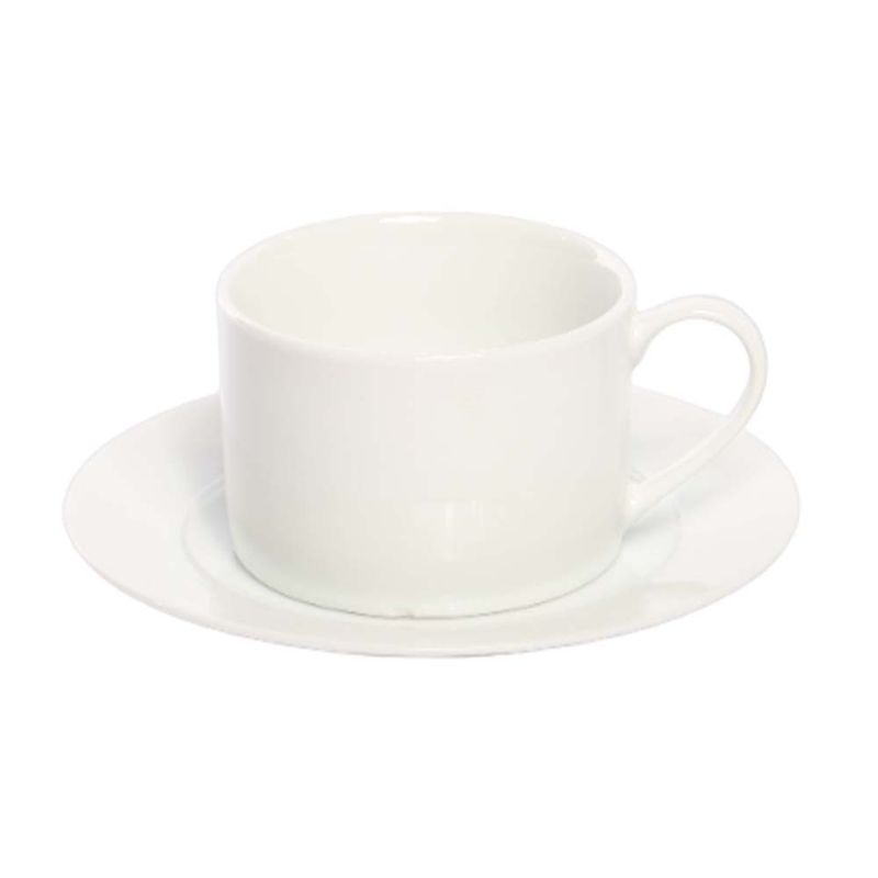 TAZA CON PLATO PORCELANA 180ML