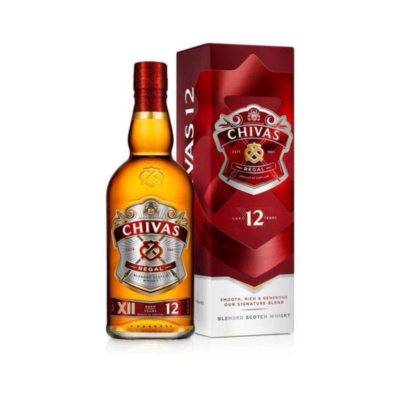 WHISKY CHIVAS REGAL 12 AÑOS 1L
