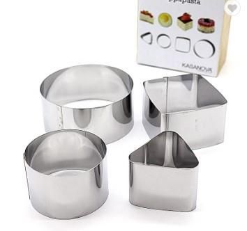MOLDE PARA  TORTAS  PEQUENOS INOX 