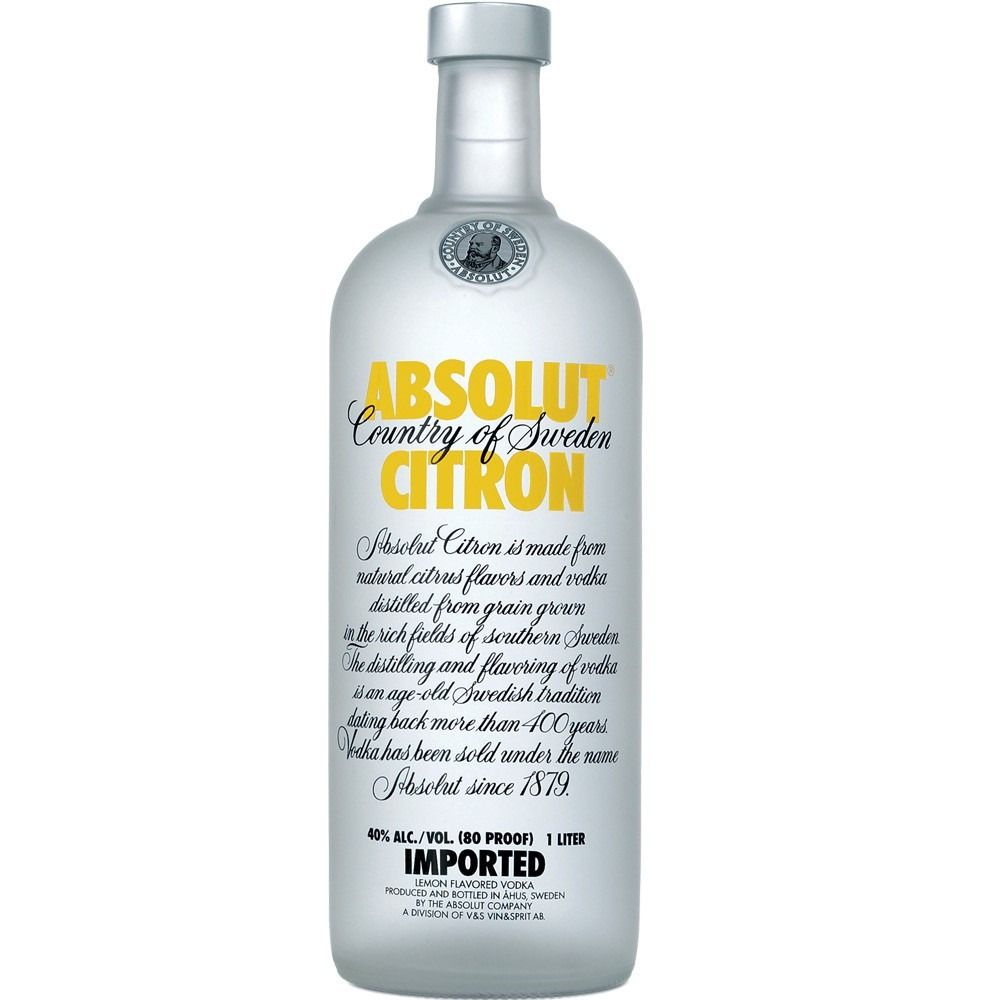 VODKA ABSOLUT CITRON  1L