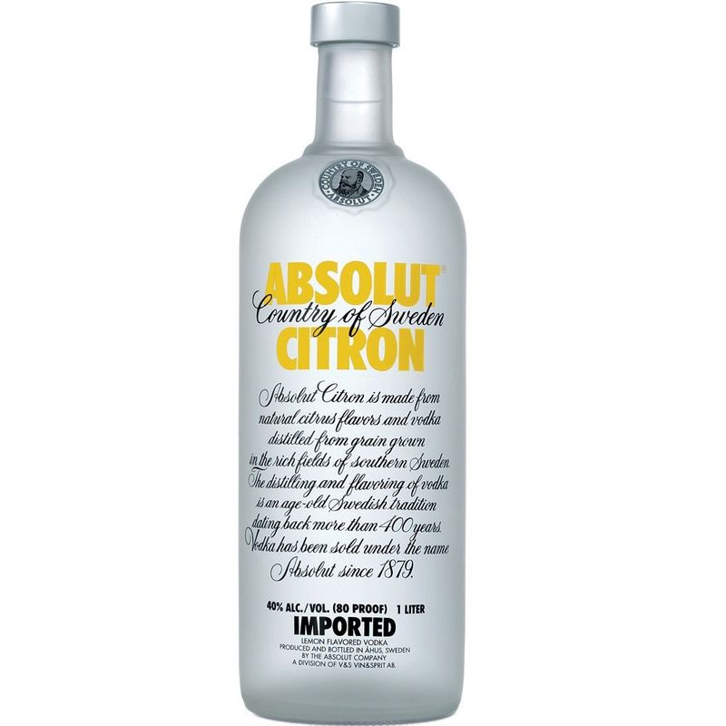 VODKA ABSOLUT CITRON  1L