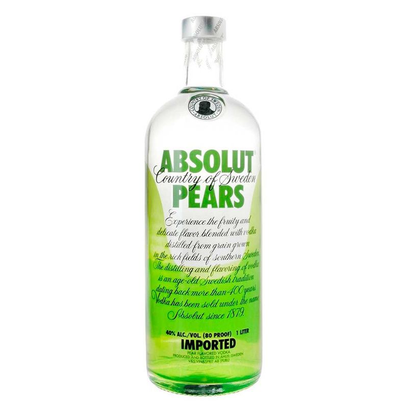 VODKA ABSOLUT PEARS 1L