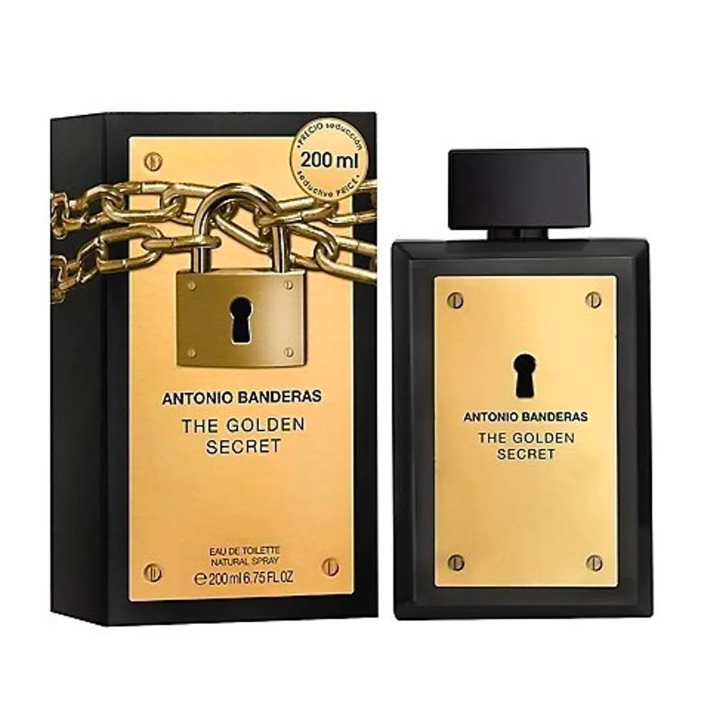PERFUME MASCULINO ANTONIO BANDERAS GOLDEN SECRET EDT 200ML